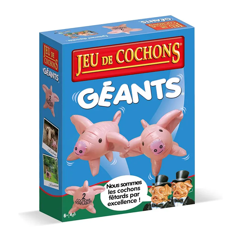 Jeu de cochons géants - 6+-0