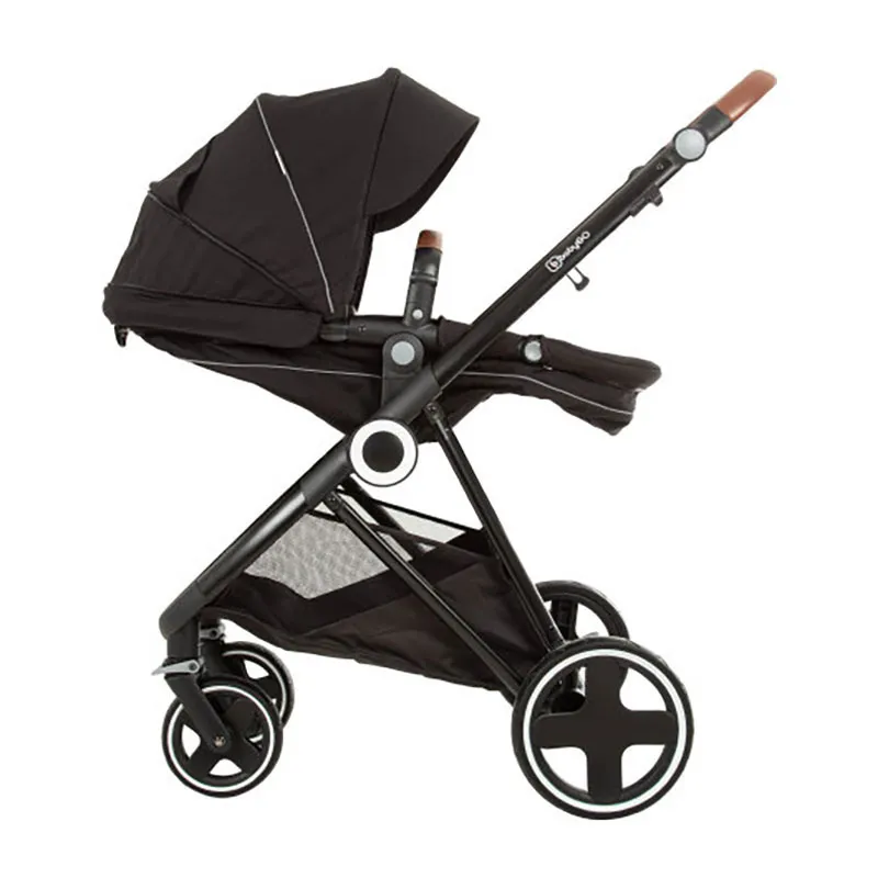 Trio Poussette transformable + Coque Gr.0+ Halime Anthracite/Noir - 0m+-4