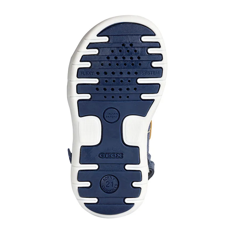 Sandales Delhi - Bleu Marine/Jaune Foncé-6