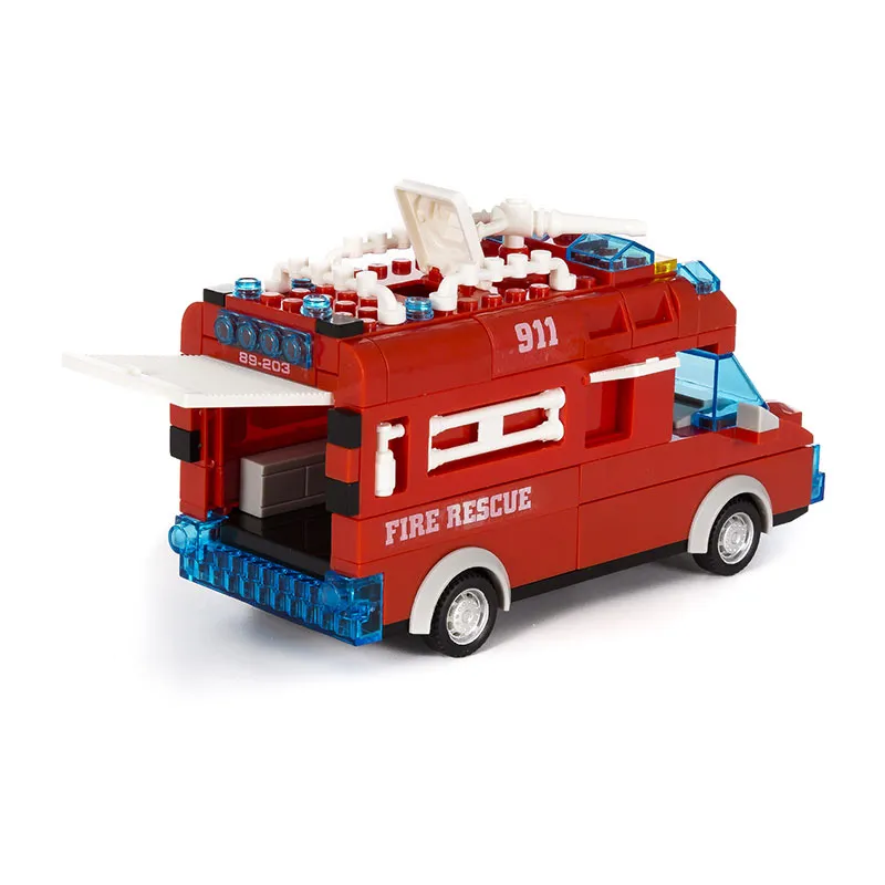 Jouet à construire camion de pompier 70pcs - 36m+-1
