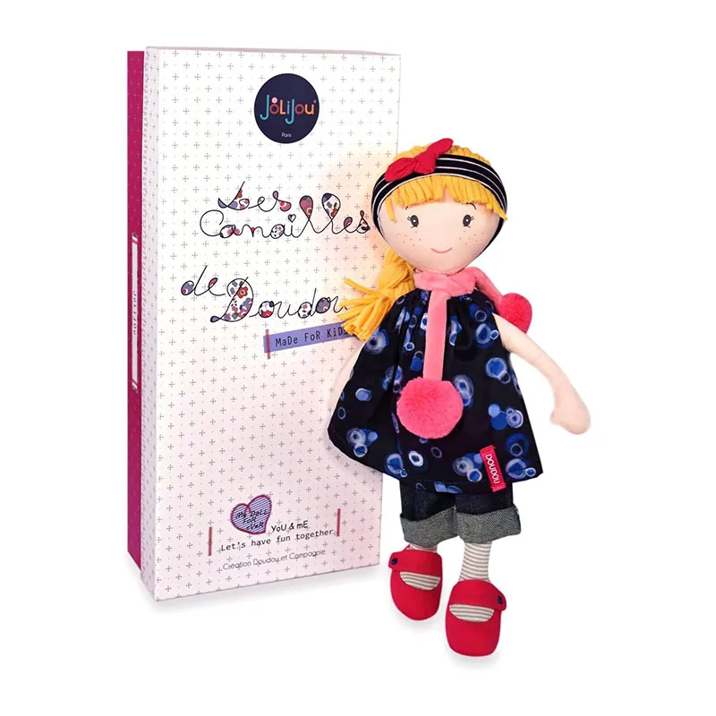 Poupée chiffon Les Canailles de Doudou Lulubelle - 36cm-0