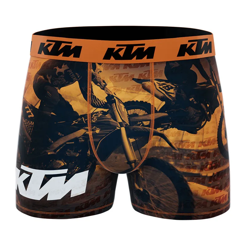 4 boxers homme Ktm Imprimé - Gris/Orange/Noir-8