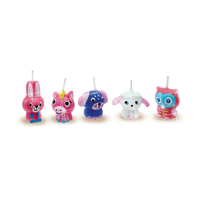 Kit créa. Bougies Petits animaux - 5+-3