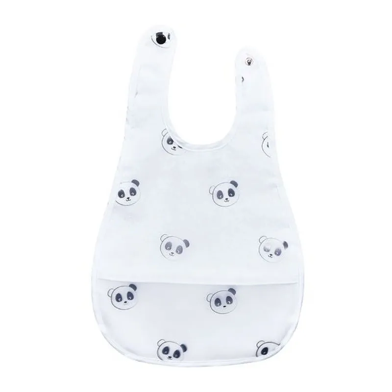 Bavoir plastifié motif Panda Chao Chao - 28x44cm-0