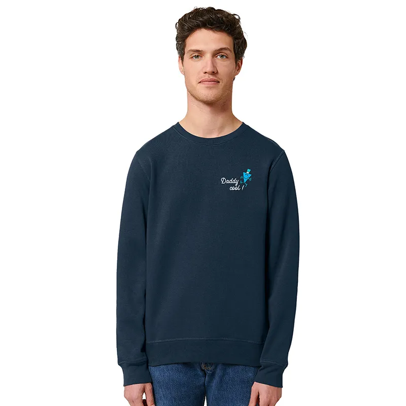 Sweat Homme Daddy cool coeur - Navy-0