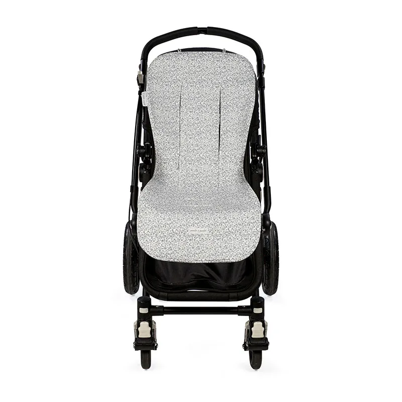 Assise Poussette - Flower Mellow Gris-0