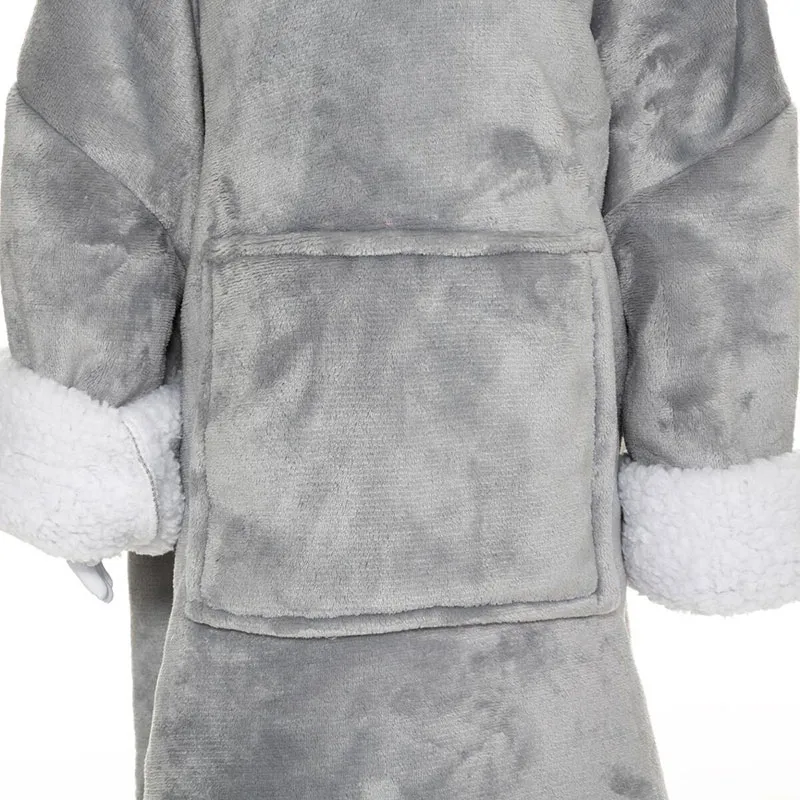 Plaid sweat enfant Ours Gris - TU-2