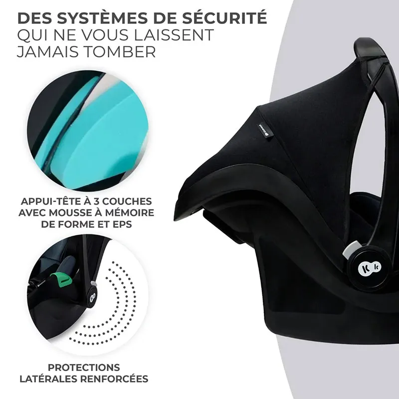 Siège-auto Mink Pro I-Size 40-75cm + Base Isofix - Noir-5