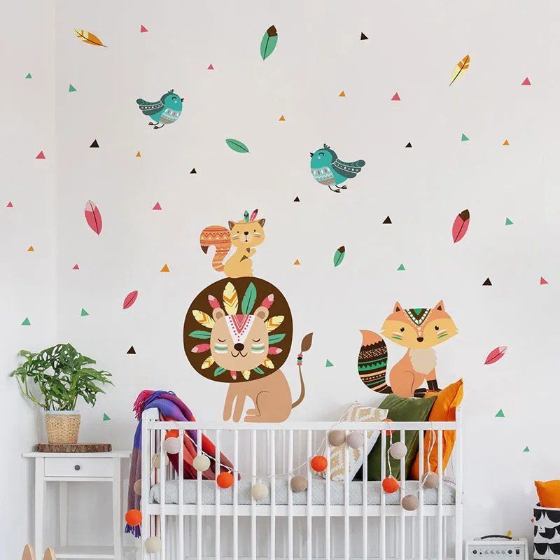 Stickers - Lion et les plumes magiques-0
