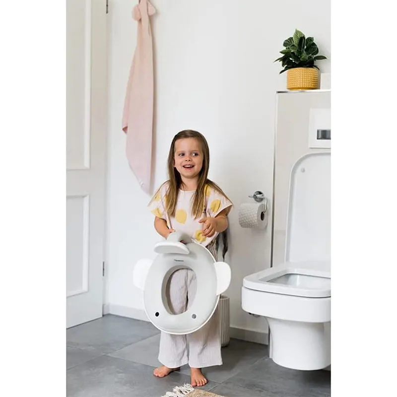 Réducteur de Toilette Baleine Gris clair - 18m+-6