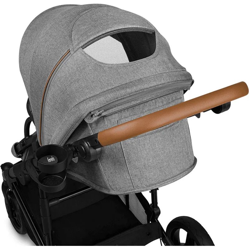 Trio Poussette Mari Tour + Nacelle + Cosy Gr.0+ - Gris Stone-16
