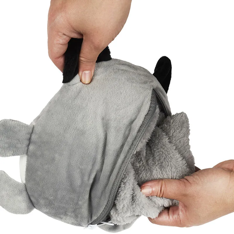 Sweat à capuche enfant Loup Gris - 4-6ans-2