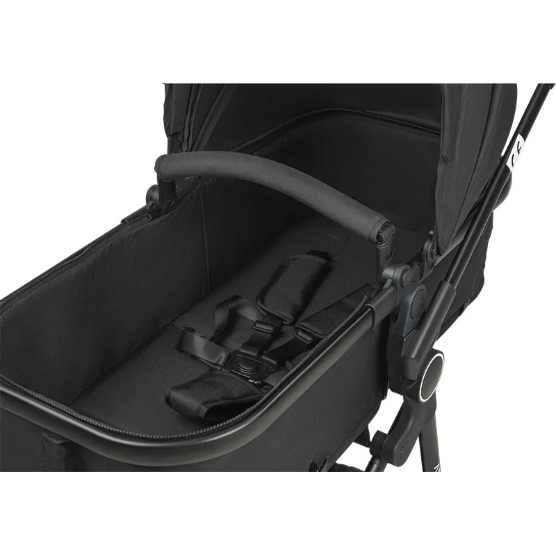 Poussette 4en1 - Coque I-Size + embase I-Lou Noir - 0m+-8