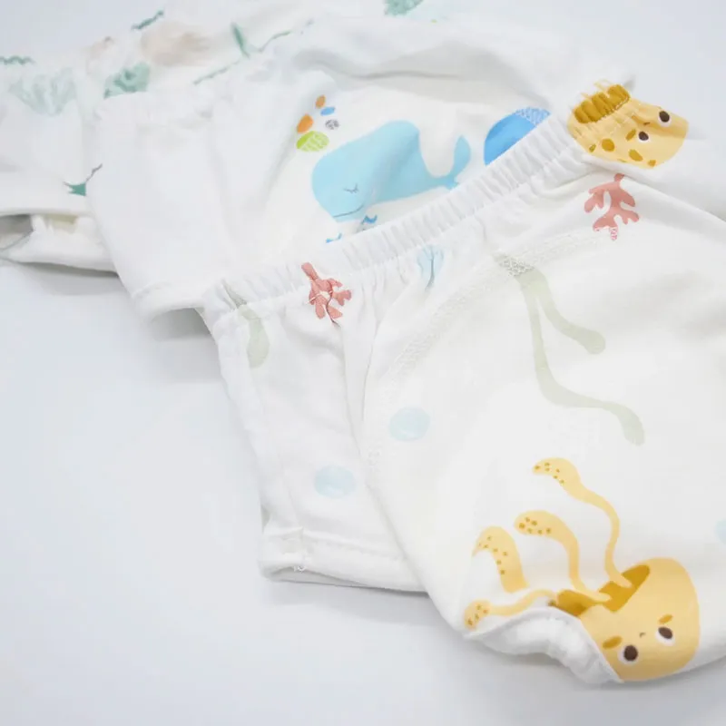 9 Culottes d'apprentissage Bambou Coloris Aléatoire - Modèle Fille-6