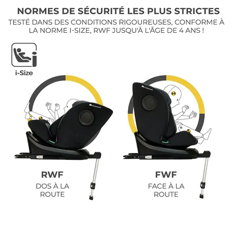 Siège-auto pivotant I-360 i-Size/Isofix 40-150 cm - Black-7