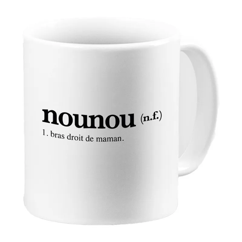 Mug Nounou definition - Blanc-0