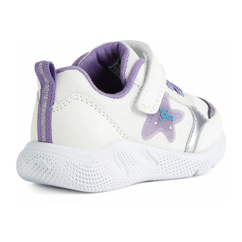 Sneakers lumineuses Sprintye Étoile - Blanc/Lila-3