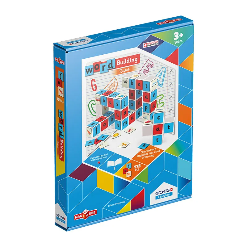 Jeu d'apprentissage magnét. Word Building 175pcs - 3+-0