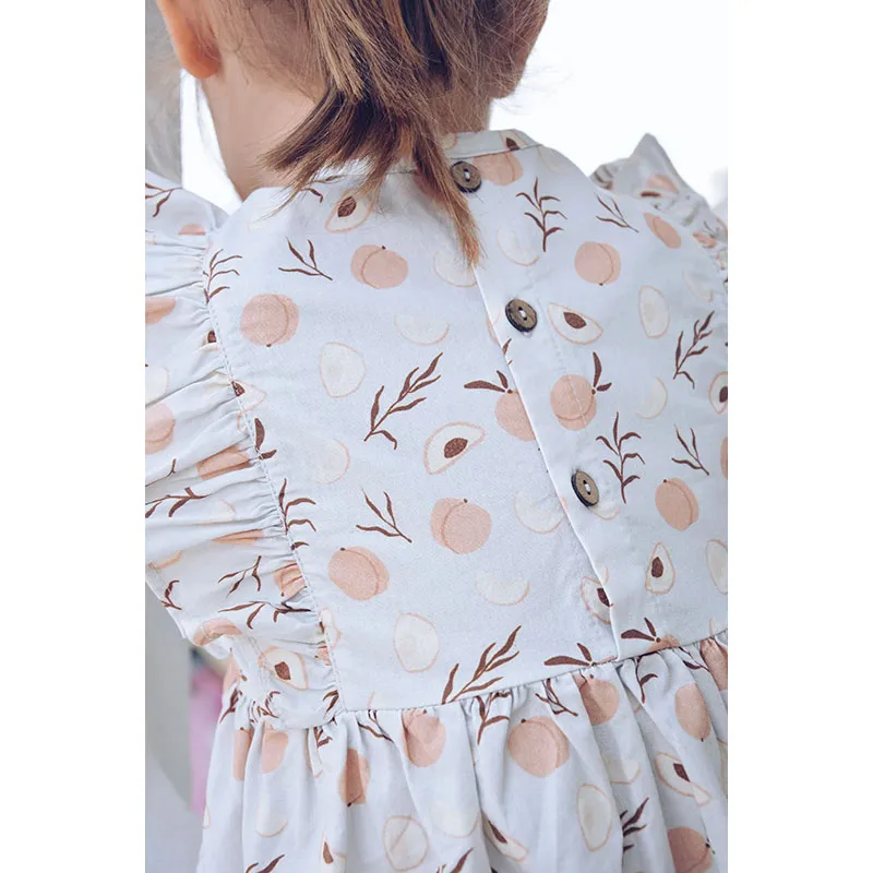 Robe SM Pêche Dina - Bleu-3