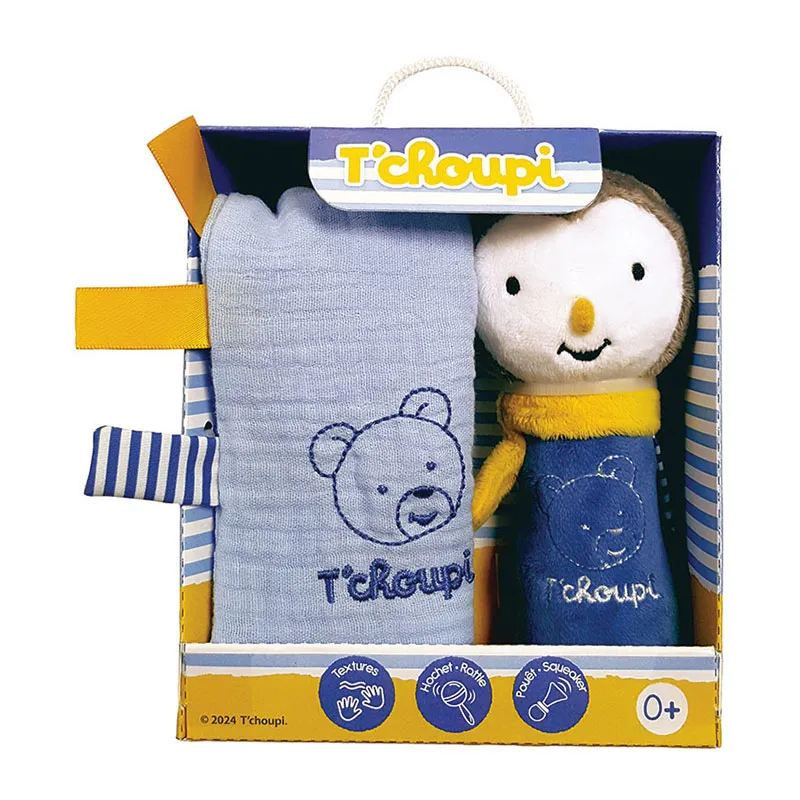 Coffret Naissance Doudou + Peluche 25cm T'Choupi Baby - 0m+-3
