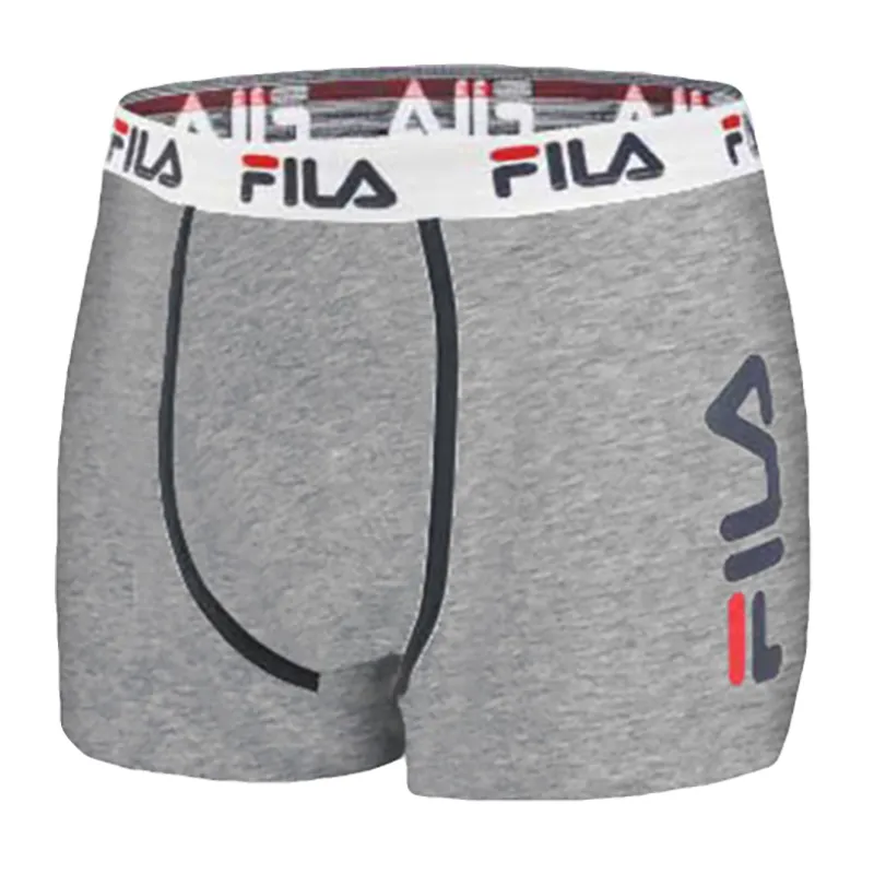 4 Boxers Homme Fila - Noir/Navy/Gris/Blanc-2