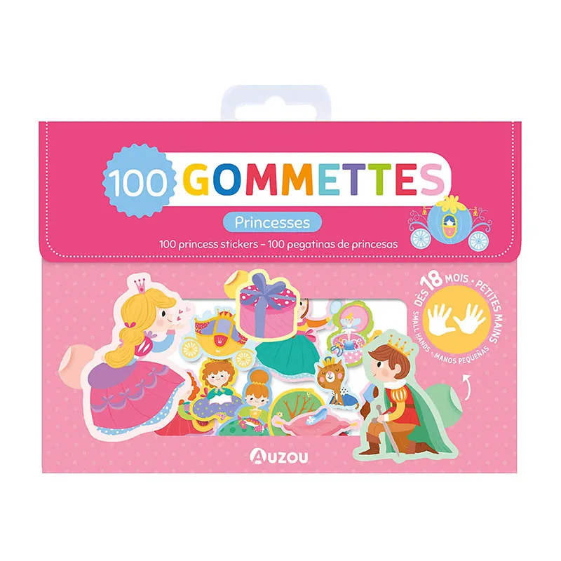 Ma pochette de 100 gommettes Princesses - 18m+-0