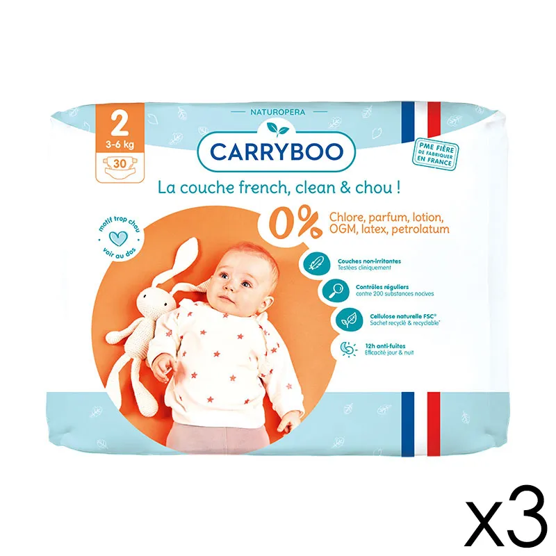 Couches dermo-sensitives T.2/3-6kg - 90 couches-0