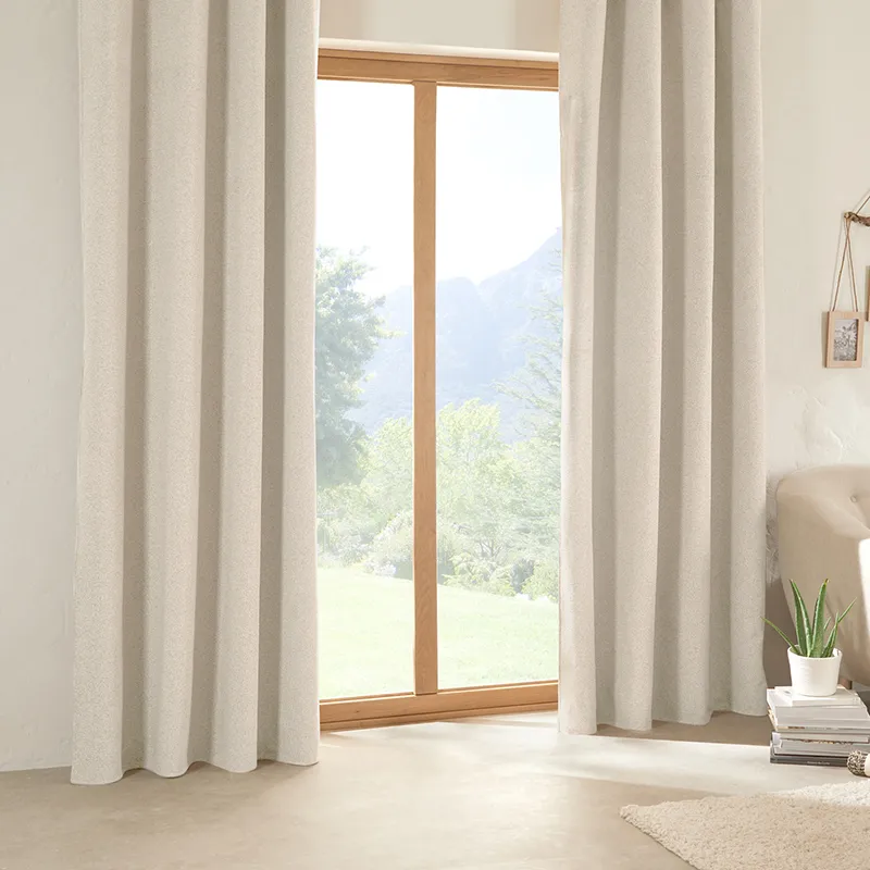 Rideau isolant & occultant Soana Ivoire - 140x260cm-1