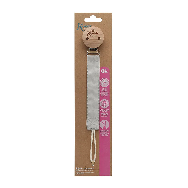 Attache-sucette Bois Gris - 23cm-3