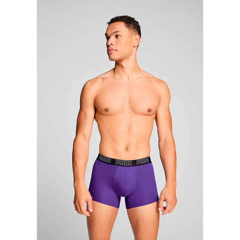 2 Boxers Homme Everyday Puma - Violet/Noir-3