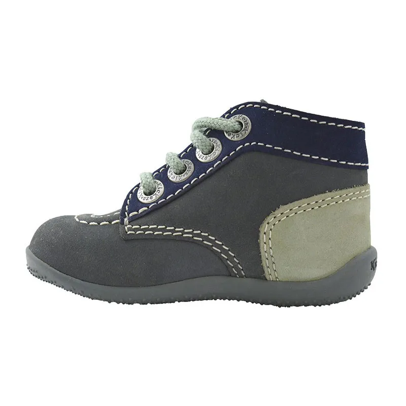 Bottillons Bonbon - Gris/Marine-2