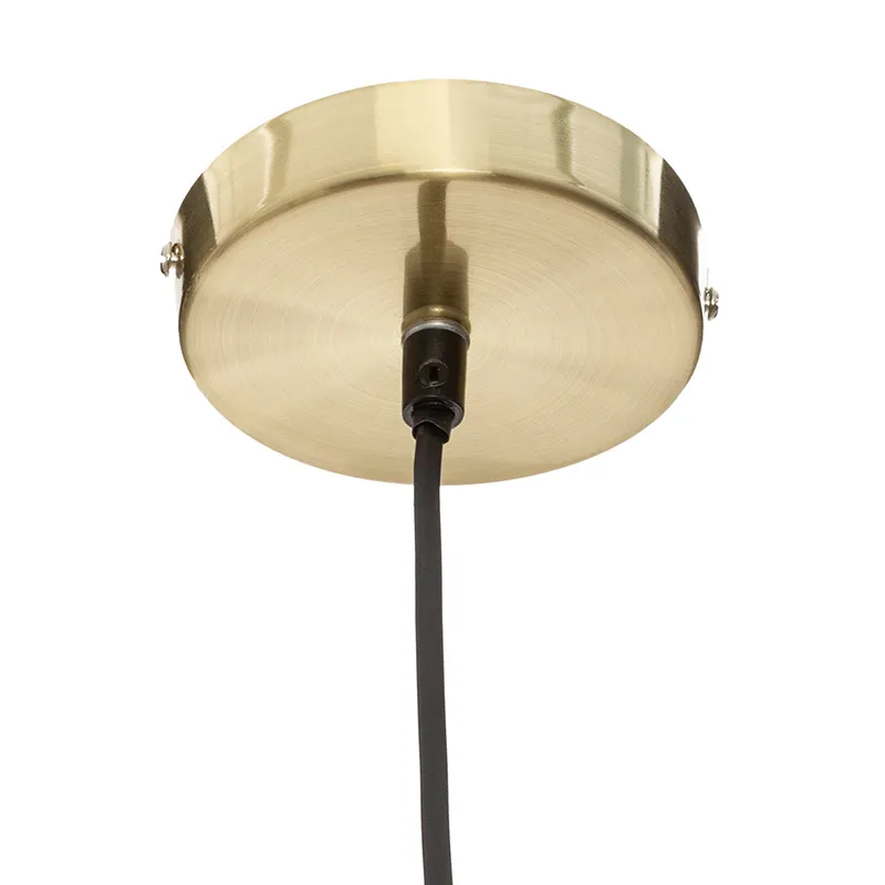 Suspension boule Dris Blanc/Doré - ø20x90cm-2