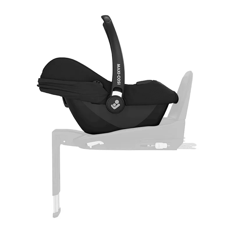 Trio Poussette Compacte Leona + Cosi Cabriofix + Nacelle Oria + Base Isofix + Adaptateurs Noir - 0m+-16