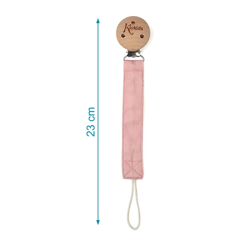 Attache-sucette Bois Rose - 23cm-2