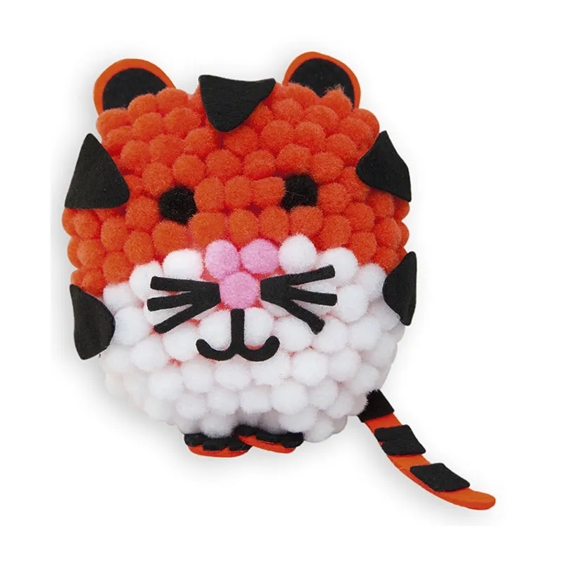 Kit créatif Tigre Mini Pompons à créer - 6+-1