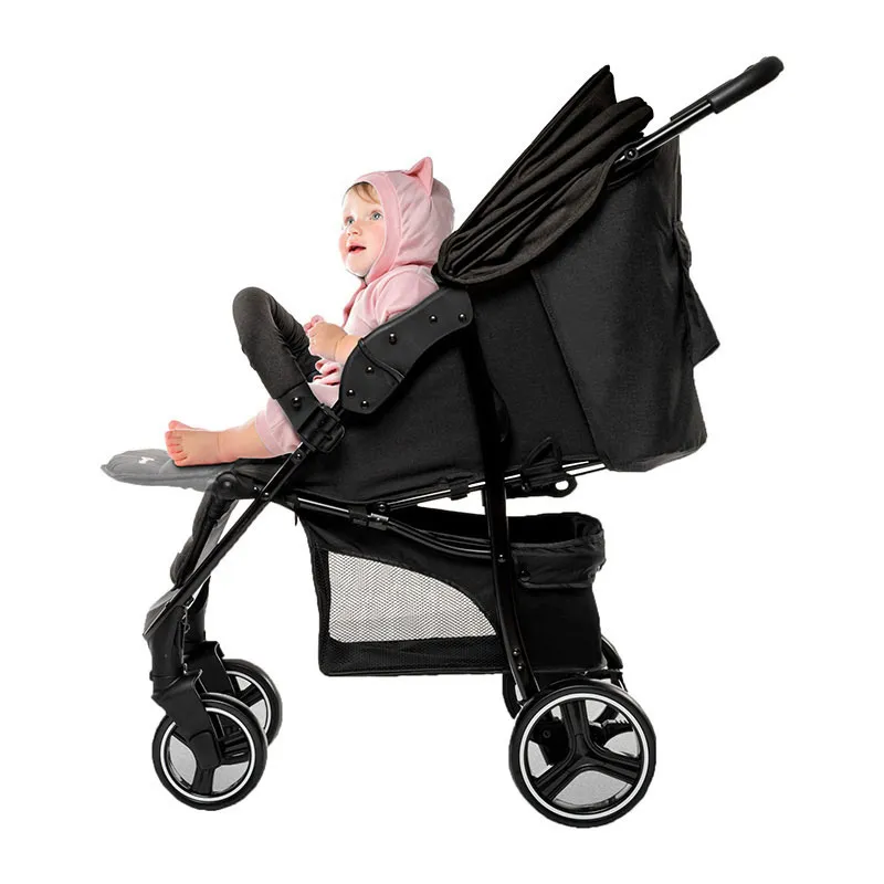 Poussette Compacte Basket Gris Foncé Chiné - 0m+-4