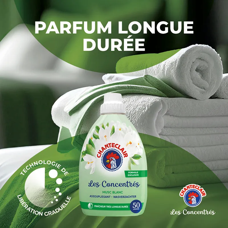 Assouplissant concentré Musc Blanc - 2x1,14L-2