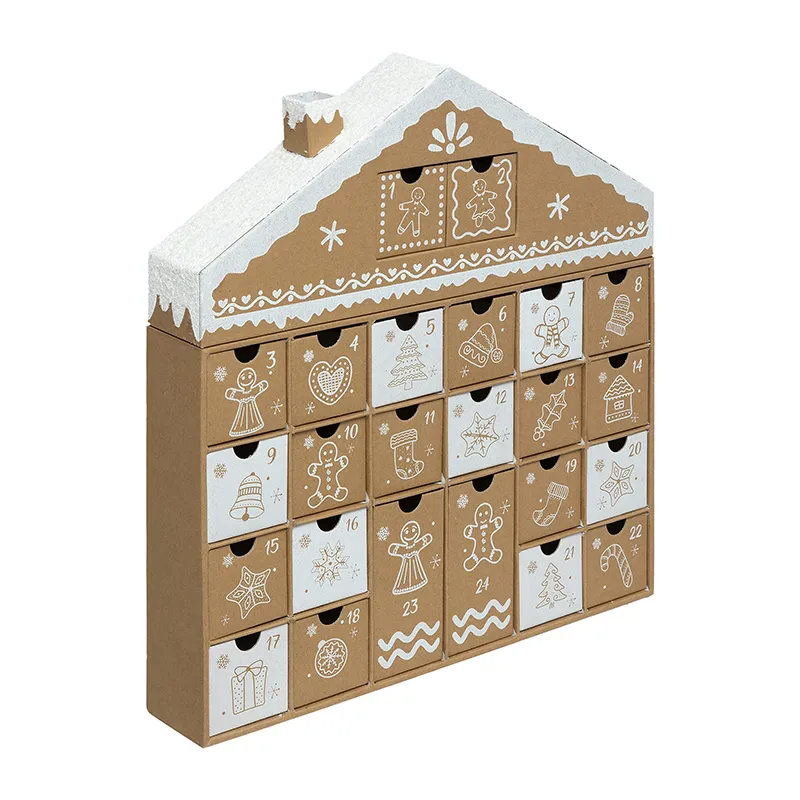 Calendrier de l'avent maison pain d'épice - 38x6x41cm-2