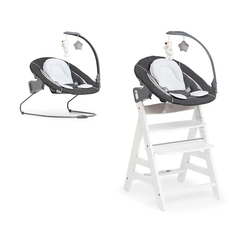 Transat Alpha Bouncer 2en1 Deluxe Gris - 0m+-0