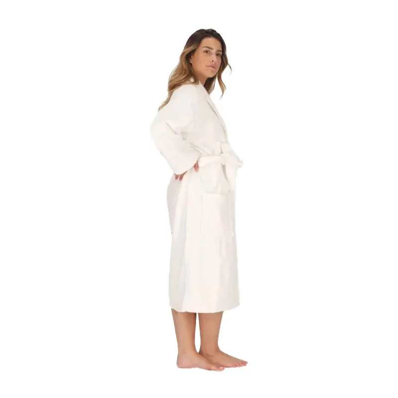 Peignoir Adulte Coton - Blanc-0