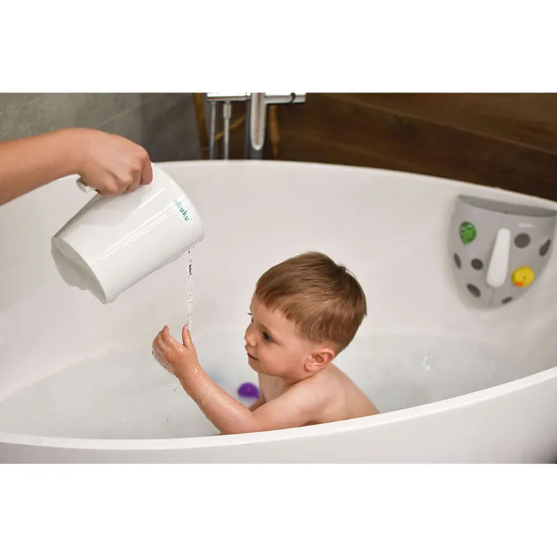 Panier de rangement jouets de bain - Gris-5