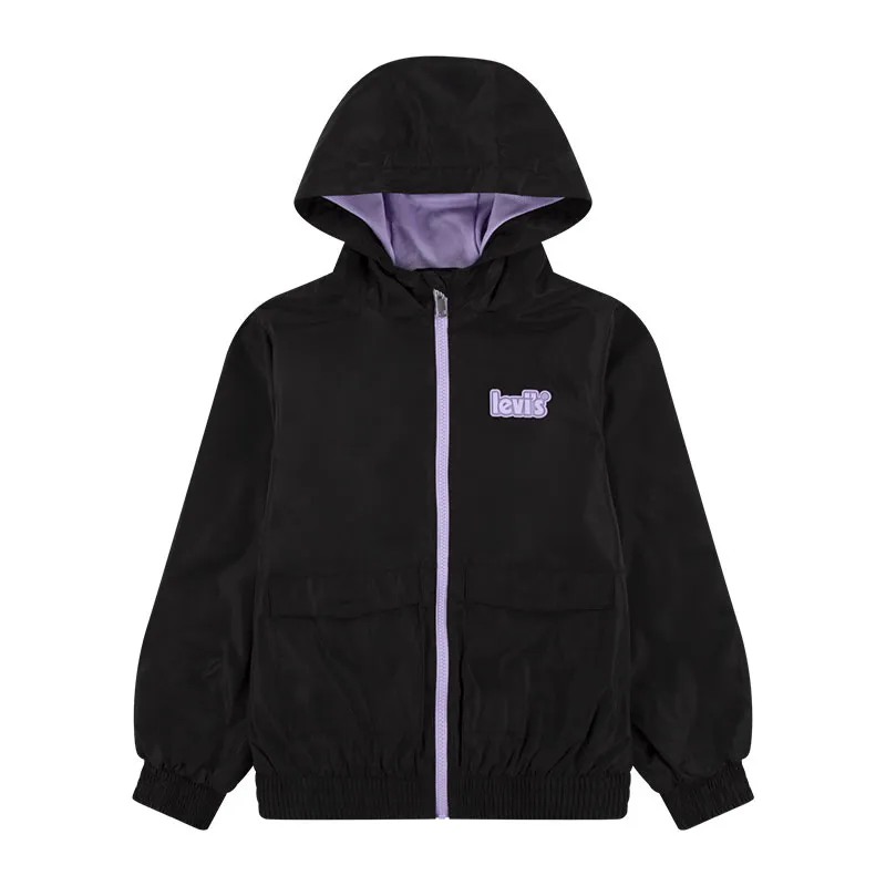 Anorak Fille Core Windbreaker - Noir-0