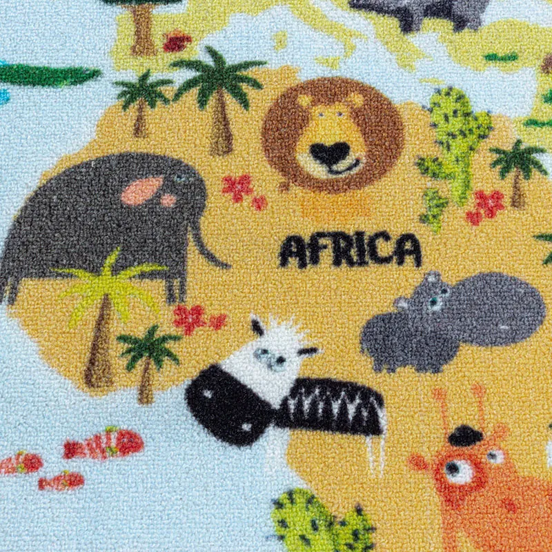 Tapis planisphère Play Bleu/Gris - Plusieurs dim. dispos-3