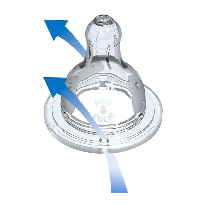 2 Bibs anti-coliq. Tétines plates Verre 150ml déb.1 Paris - 0m+-5