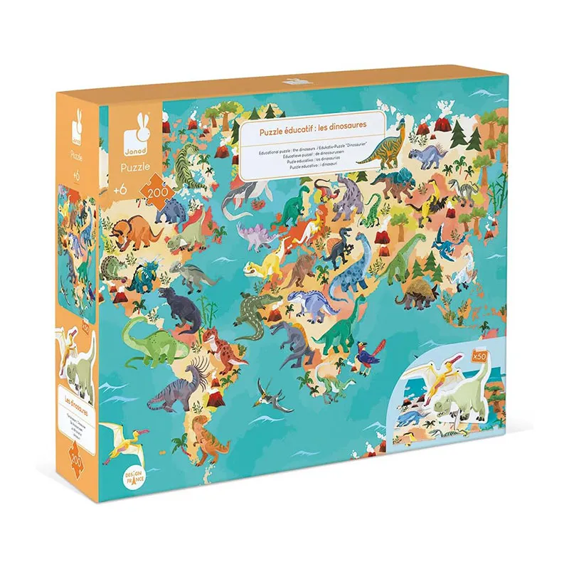 Puzzle 200pcs Dinosaures - 6+-5
