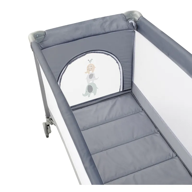 Lit parapluie double hauteur Eléphant Gris - 0m+-6