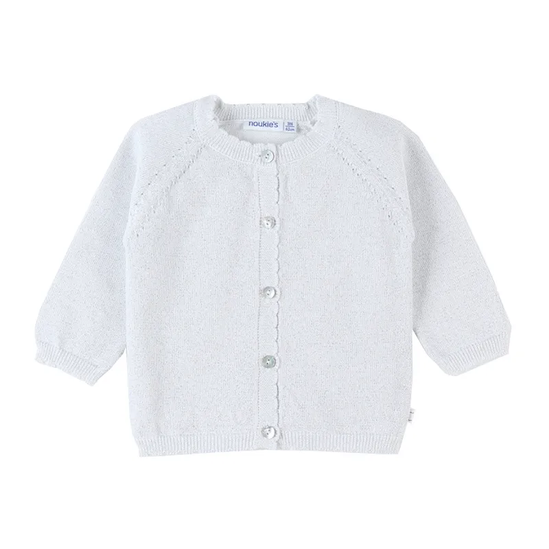 Cardigan Lurex - Blanc-0