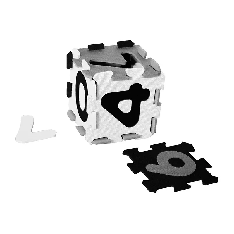 Puzzle Chiffres Mat Noir/Blanc 10pcs - 12m+-6
