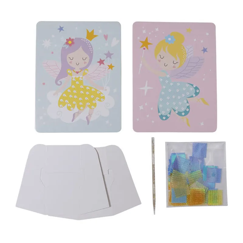 Kit tableau créatif tissu 2pcs - Fée-0
