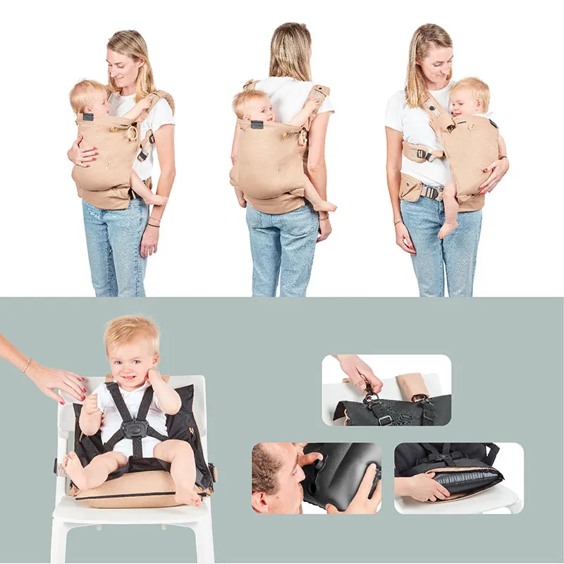 Porte-bébé évolutif Moov & Boost Beige - 0m+-3
